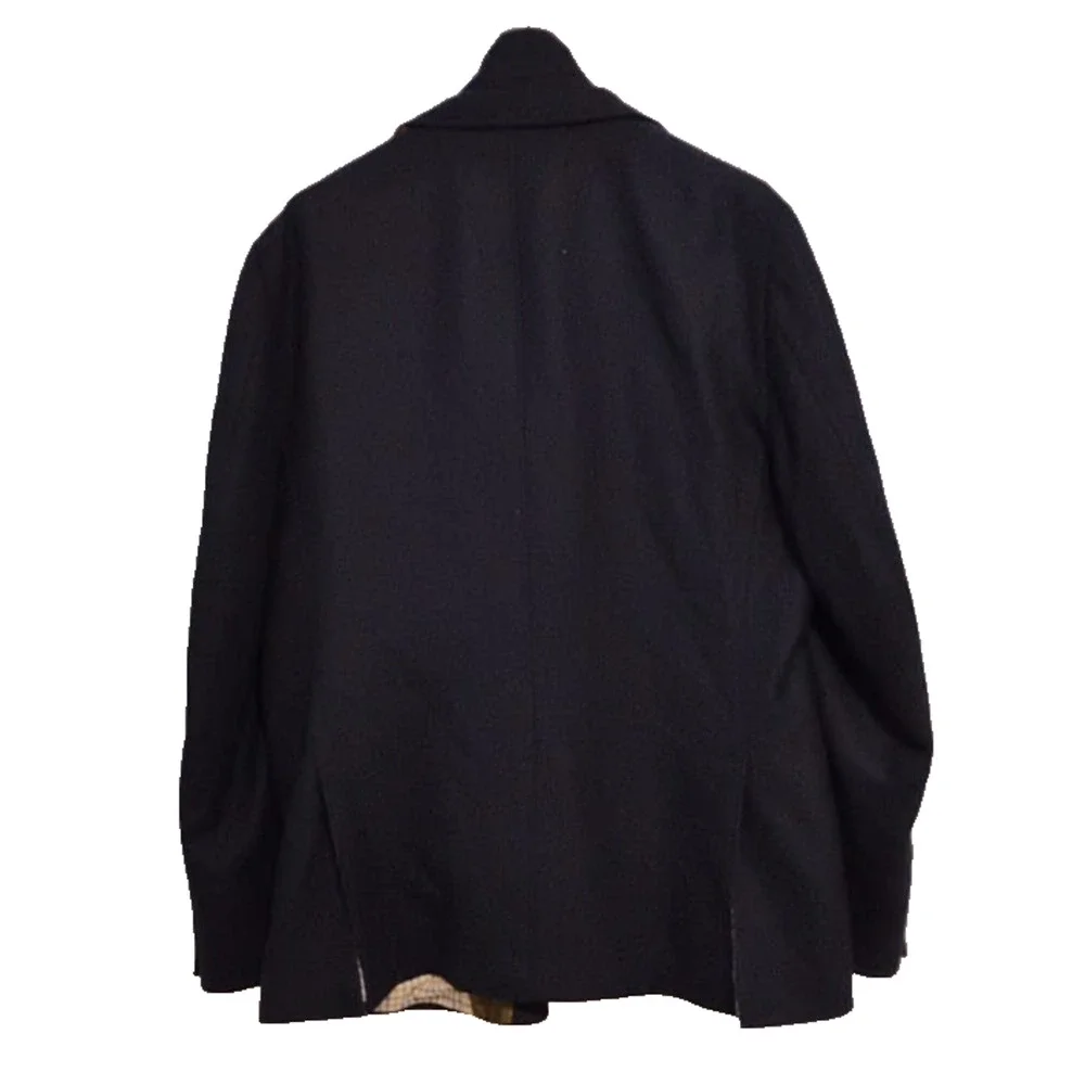 Kroon Ritchie Navy blue Hybrid Sport Coat Blue Blazer Wool Cashmere 46R $425 - Picture 4 of 16